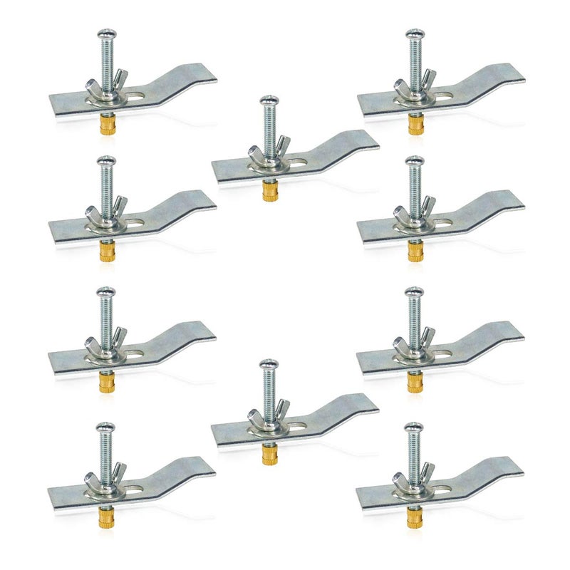 Daisypower Undermount Sink Clips,Sink Brackets,Kitchen and Bathroom Sink Supports Kits(10 Pack) - Image 1